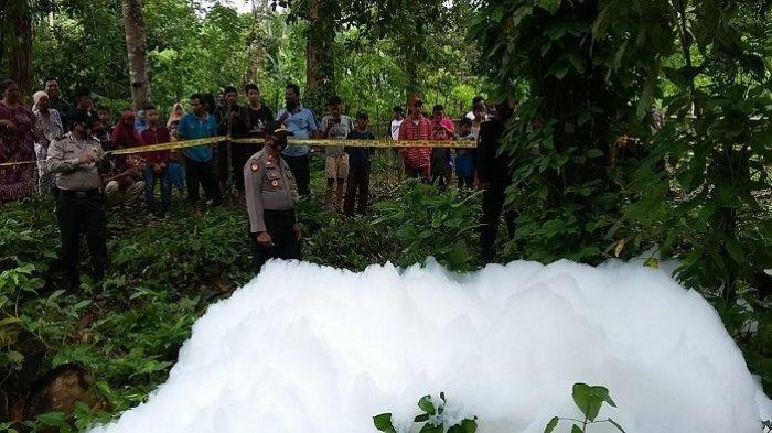 Warga Sijunjung Geger, Muncul Gelembung Putih, Awalnya Kecil Lalu Kian Membesar dan Tinggi, Apa Itu?