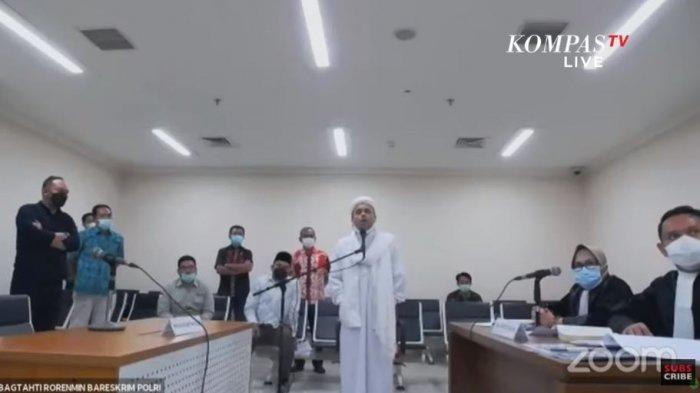 Habib Rizieq Shihab Sangat Marah, Nada Suaranya Tinggi: Ini Bukan Ruang Sidang, Jangan Tipu-tipu
