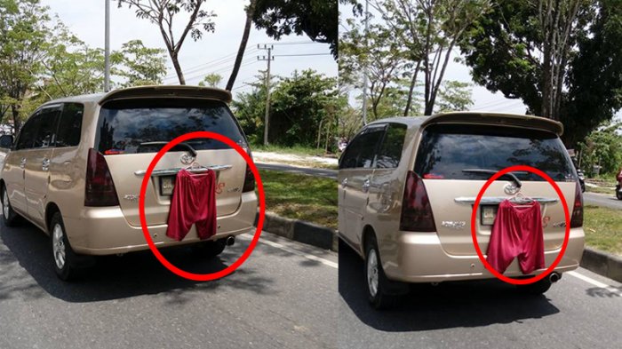 VIDEO: Ngakak, Celana Terjemur di Mobil Berjalan Viral, Netizen: Untung Bukan Kolor!