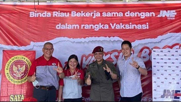 JNE dan BINDA Provinsi Riau Laksanakan Vaksinasi Booster, Gratis!