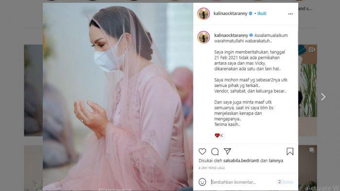 Nyiyirin Batalnya Pernikahan Kalina Dan Vicky, Netizen: Drama Banget, Keliatan Setingannya