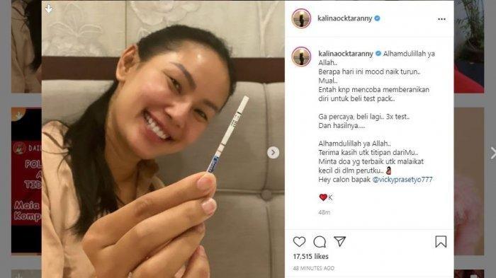 3 Kali Beli Test Pack, Kalina Oktarani Baru Percaya Sudah Hamil: Istri Vicky Bilang Begini