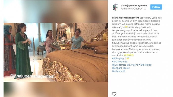 Keluarga Kabulkan Keinginan Julia Perez yang Minta Kamarnya Dihias Warna ini