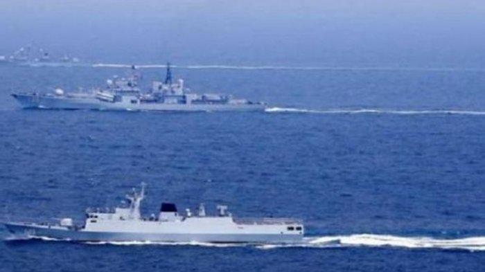 China Pamer Kekuatan Militer Kapal Perusak Nanchang, Gelar Latihan Pengisian Bahan Bakar
