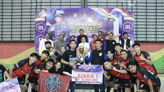Turnamen Futsal Kapolres Inhil Cup Berakhir, Vino FC Keluar Sebagai Juara