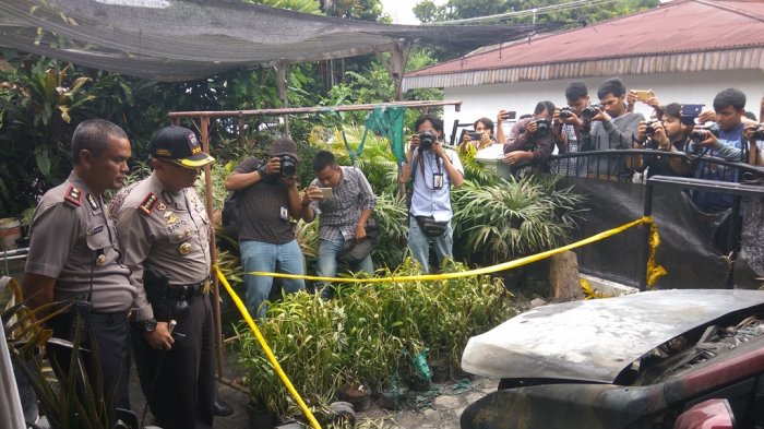 Tim Ahli Labfor Medan Didatangkan Pastikan Penyebab Terbakarnya Mobil Nurhasim