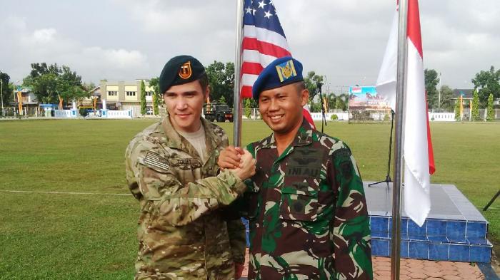 Paskhas Latihan Bersama Pasukan Elit Amerika Untuk Meningkatkan Kemampuan Khusus