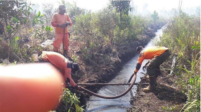 Upaya Pemadaman Karhutla di Rokan Hilir Riau Terkendala Oleh Minimnya Sumber Air