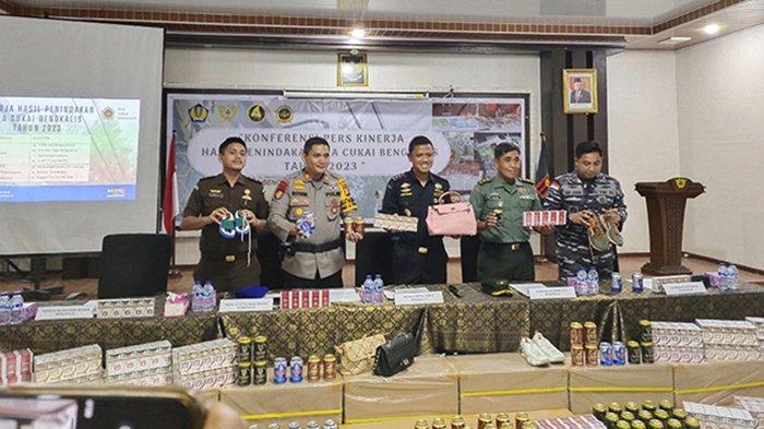 Bea Cukai Bengkalis Berhasil Lakukan Penindakan Segini Selama 2023, Apa Saja Barangnya?
