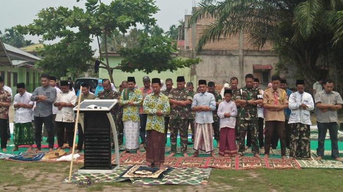 Berharap Hujan Segera Turun, Kodim Dumai Shalat Istisqa Bersama Santri Ponpes Al-Amin