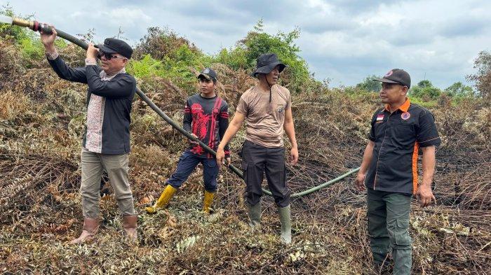 Karhutla di Pangkalan Kerinci Padam dan di Kuala Kampar Pendinginan, BPBD Pelalawan: Gambutnya Dalam
