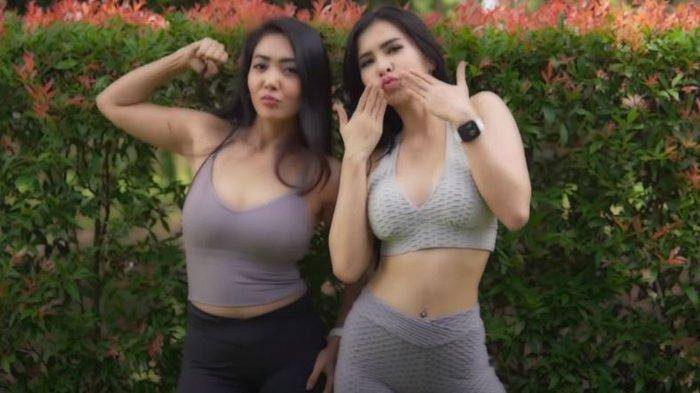 Maria Vania Pakai Legging Ketat, Partner Workout Bareng Marisa Fardila, Bikin Tulang Lunak Mengeras