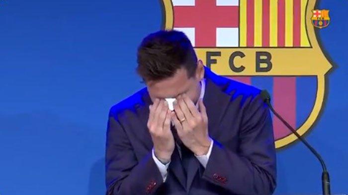 Terharu, Lionel Messi Menangis, Hadir Terakhir Kalinya di Markas Barcelona sebelum ke PSG