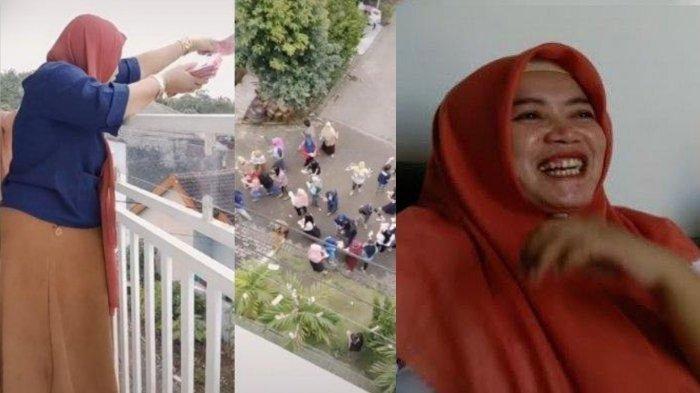 Ini Sosok Mutoharoh, Wanita yang Viral di TikTok Sebar 100 Juta dari Balkon Rumah