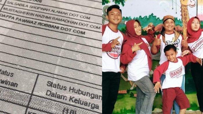 Pasangan Beranak 3, Nama Anak-anaknya Pakai Embel-embel Dot Com, Ada yang Alamak Dot Com