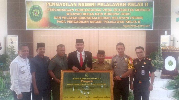 Pencanangan Zona Integritas PN Pelalawan Bakal Lakukan Enam Langkah