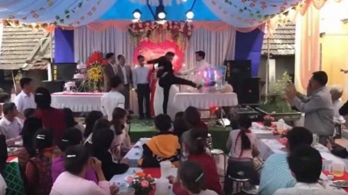 Mempelai Pria Ngamuk Sampai Tendang Meja, Pesta Pernikahan Berujung Petaka, Ada Apa?