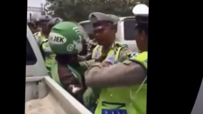 Tak Terima Temannya Di-sweeping, Pengemudi Go-Jek Balas Serang Sopir Taksi
