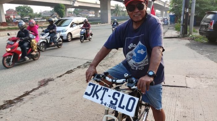 Pensiunan Bank Ini Mudik ke Solo Naik Sepeda, Begini Persiapannya