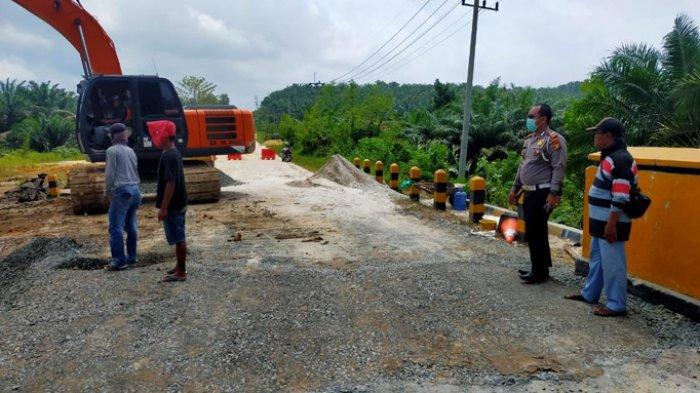 Perbaikan Jalintim KM 57 Pelalawan Capai 80 Persen, Kasatlantas: Penutupan Jalan Segera Dibuka
