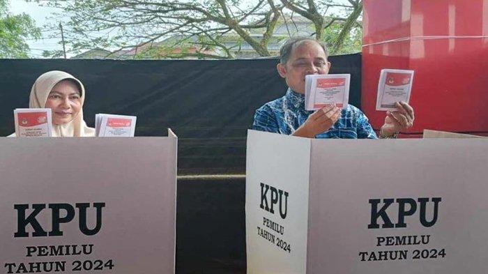 Pj Bupati Inhil Terdaftar Sebagai Pemilih Tambahan, Salurkan Hak Suara di TPS 12 Tembilahan