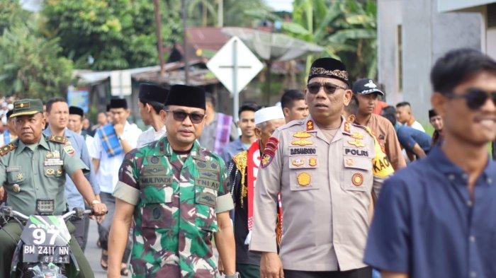 Polisi dan TNI Amankan Rangkaian Hari Raya Enam di Kampar, Kegiatan Dihadiri Gubernur Riau