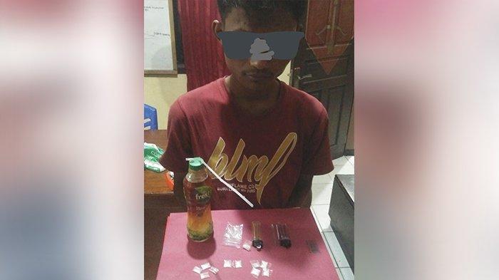 Pemuda 23 Tahun di Inhu Riau Simpan 10 Paket Sabu Siap Edar