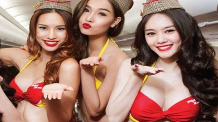 Maskapai VietJet dengan Pramugari Berbikini Siap Jelajahi Langit Indonesia