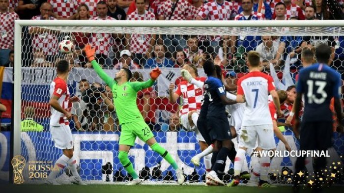 Prancis vs Kroasia di Final Piala Dunia 2018 - Ivan Perisic Samakan Kedudukan, Skor 1-1