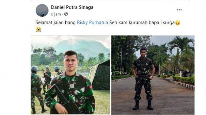 Satu Prajurit TNI yang Gugur di Papua, Pratu Jhan Risky P Purbatua Berasal dari Kabanjahe Karo Sumut