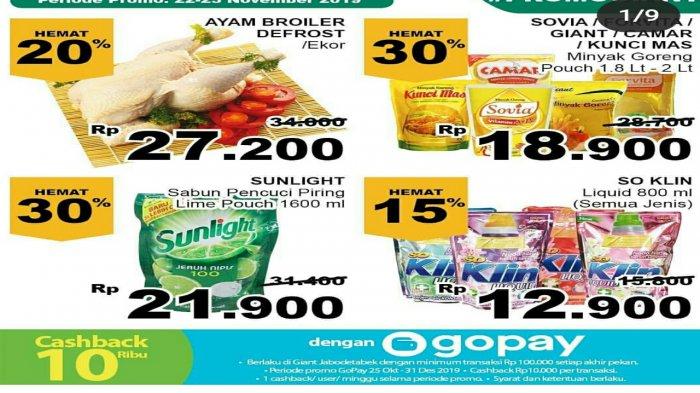 Promo Giant Berlaku sampai Hari Ini, Diskon Berbagai Produk Kebutuhan Harian