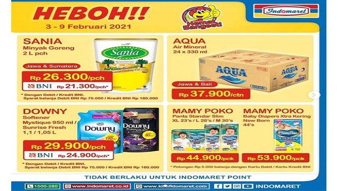 Promo Indomaret Hari Ini, Promo Tebus Murah Minyak Goreng Sania Harga Miring