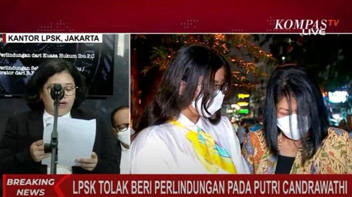Putri Candrawathi Gagal Dapat Perlindungan, LPSK Tolak Permohonan Istri Irjen Ferdy Sambo