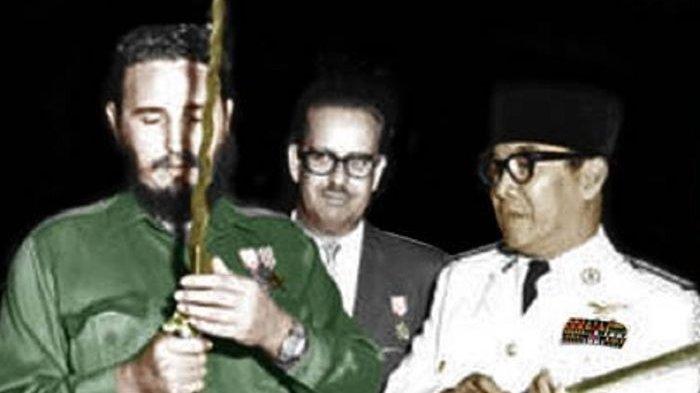 Ketika Fidel Castro Mengelus Tongkat Pemimpin RI, Soekarno: Kalau Anda Pegang Ini Akan Keluar Jin