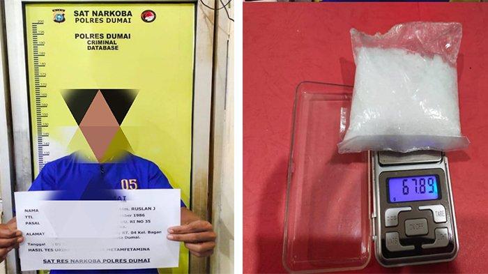 Pria di Dumai Ini Bukan Hanya Pengedar Tapi Juga Pemakai Sabu, Ini Buktinya