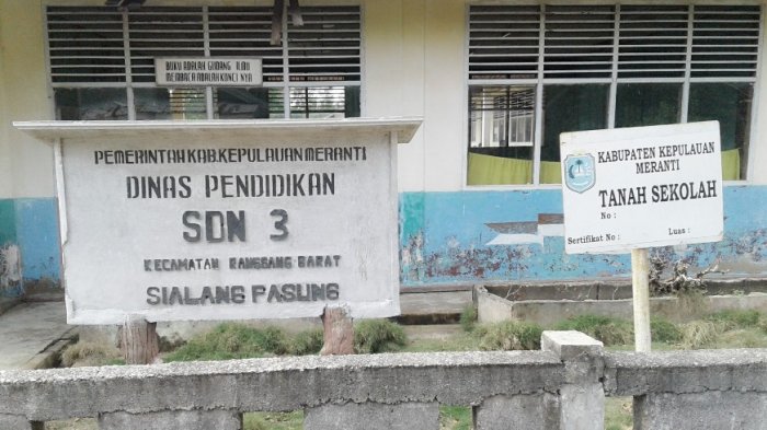 Plafon dan Atap SDN 3 Sialang Pasung Rangsang Barat Pernah Roboh, Siswa dan Gurunya Trauma