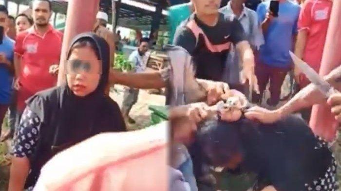 Rupanya Wanita yang Diolok Warga hingga Rambutnya Dipotong Pakai Pisau, Bagian Sindikat Pencurian