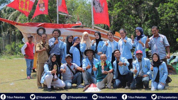 Semarak Karnaval Hari Kemerdekaan RI Bersama Mahasiswa Kukerta Universitas Riau