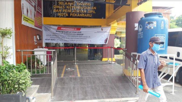 Dibatasi 100 Orang per hari, Layanan Tatap Muka di Disdukcapil Kota Pekanbaru Kembali Dibuka Besok