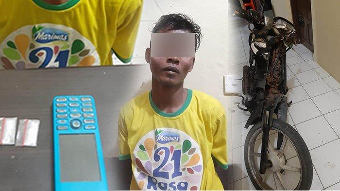 Sering Jual Narkoba, Pria Asal Sederak Bengkalis Riau Diamankan Beserta Dua Paket Sabu