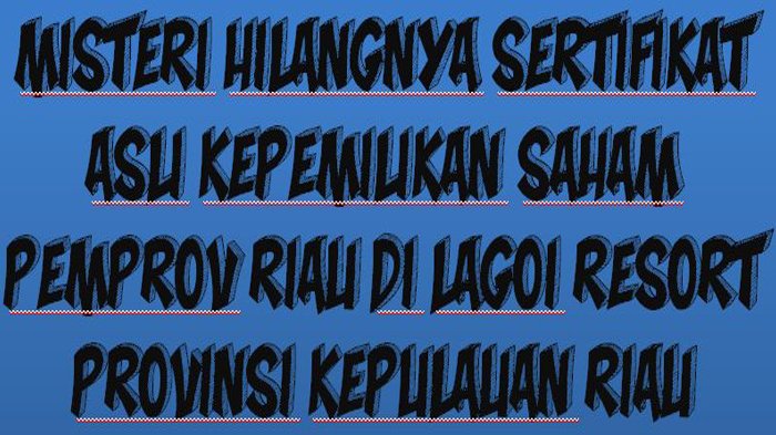 Kunjungan Bersama Pemprov Riau ke Lagoi Belum Ada Hasil
