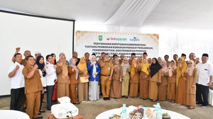 BKD Provinsi Riau Bersama BRK Syariah dan PT Taspen Sosialisasikan Layanan Perbankan dan Ketaspenan