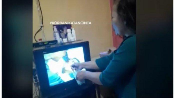 Lihat Andin Ikatan Cinta Sekarat Minum Racun, Emak-emak Histeris Sodorkan Segelas Susu ke Layar TV