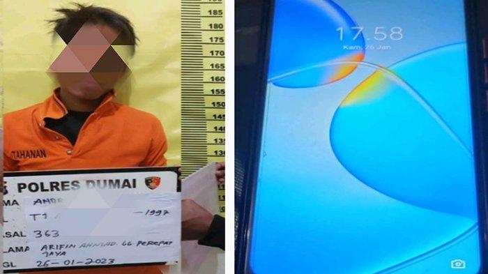 Celengan Diembat, Uang dan HP Dibawa Lari, Pria di Dumai Spesialis Maling Rumah Kosong Diringkus