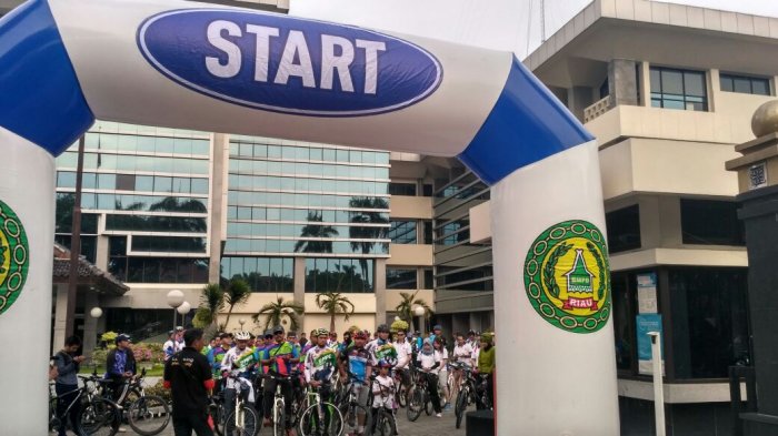 BMPD Gelar Spirit Gowes Untuk Negeri, Ajak Bankir se Riau Bersepeda Keliling Pekanbaru