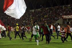 Stadion Petrokimia ricuh usai laga timnas U-19