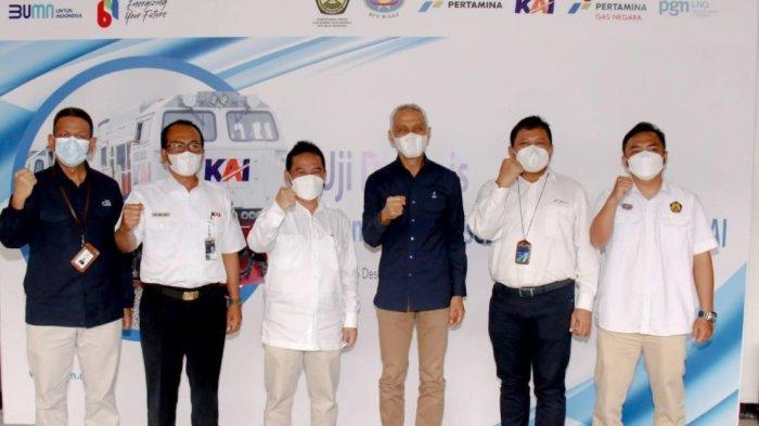 Subholding Gas Pertamina dan KAI Laksanakan Uji Dinamis Kereta Api Berbahan Bakar LNG