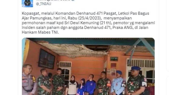 UPDATE Anggota TNI Tendang Ibu-Ibu Bermotor: Meminta Maaf Berakhir Damai