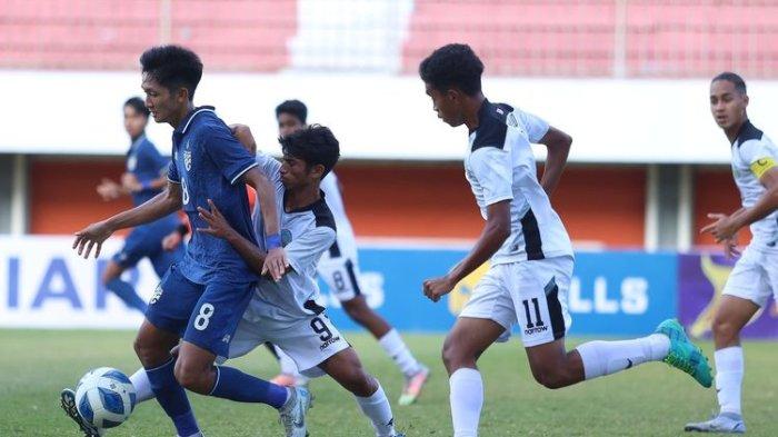 Skor Thailand vs Timor Leste, Klasemen Akhir Grup B Piala AFF U16 2022, Thailand Juara Grup