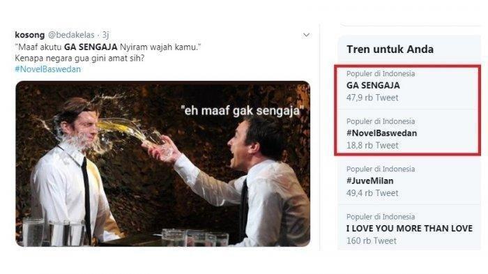 GELOMBANG Aksi di Media Sosial 'Ga Sengaja Siram Novel Baswedan': Najwa Shihab Tidak Sengaja Posting